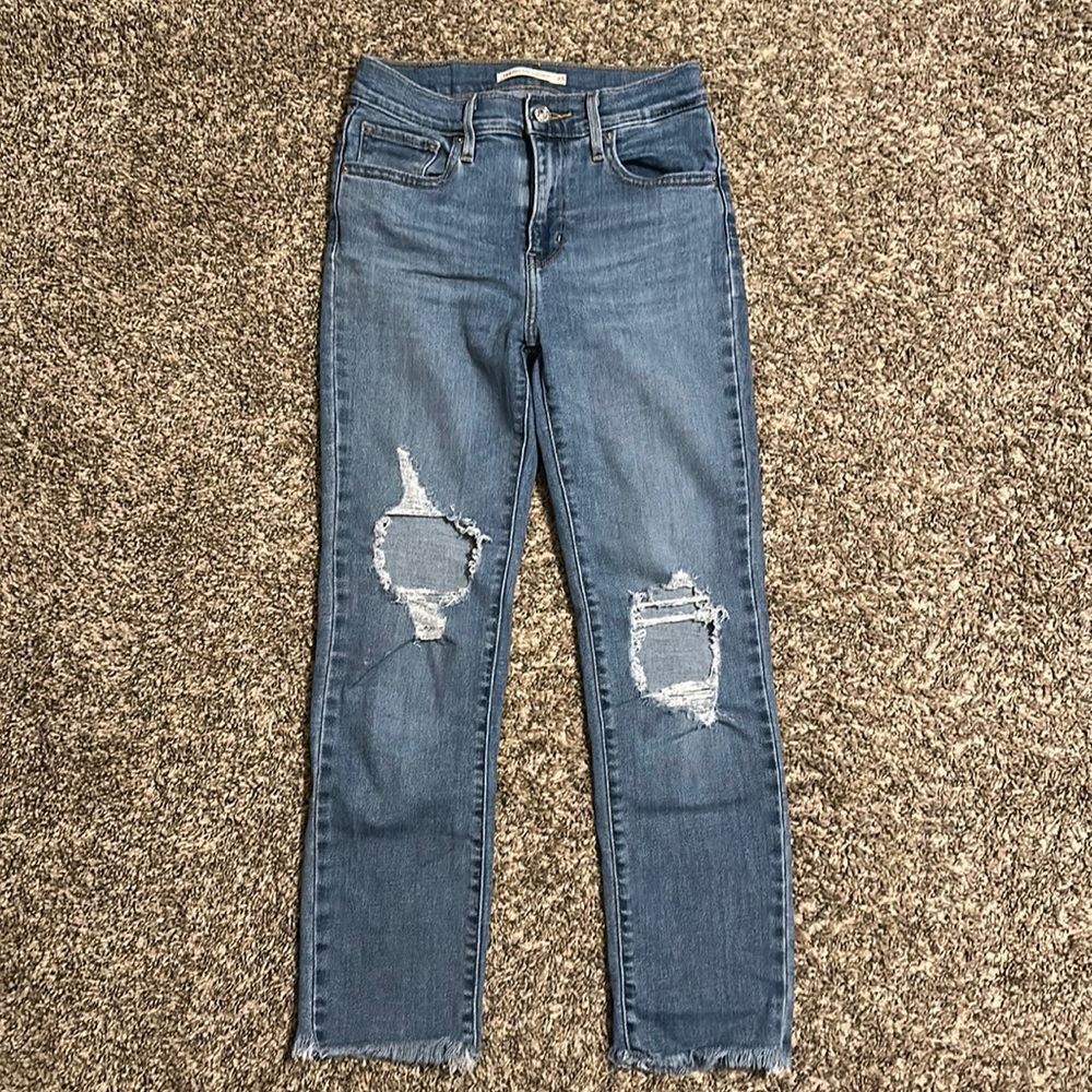 Levi’s High Rise Straight Jeans